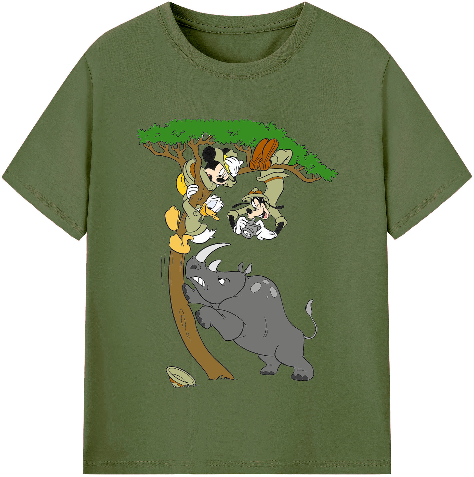（画像用） ミッキーマウス Mickey Mouse 綿100％半袖Tシャツ（フロントプリント）